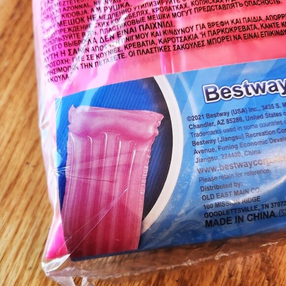 Bestway H2oGo! Deluxe Comfort Air Mat w/ pillow" Blow up Float 64.6" x 24.8" NEW - Picture 2 of 4